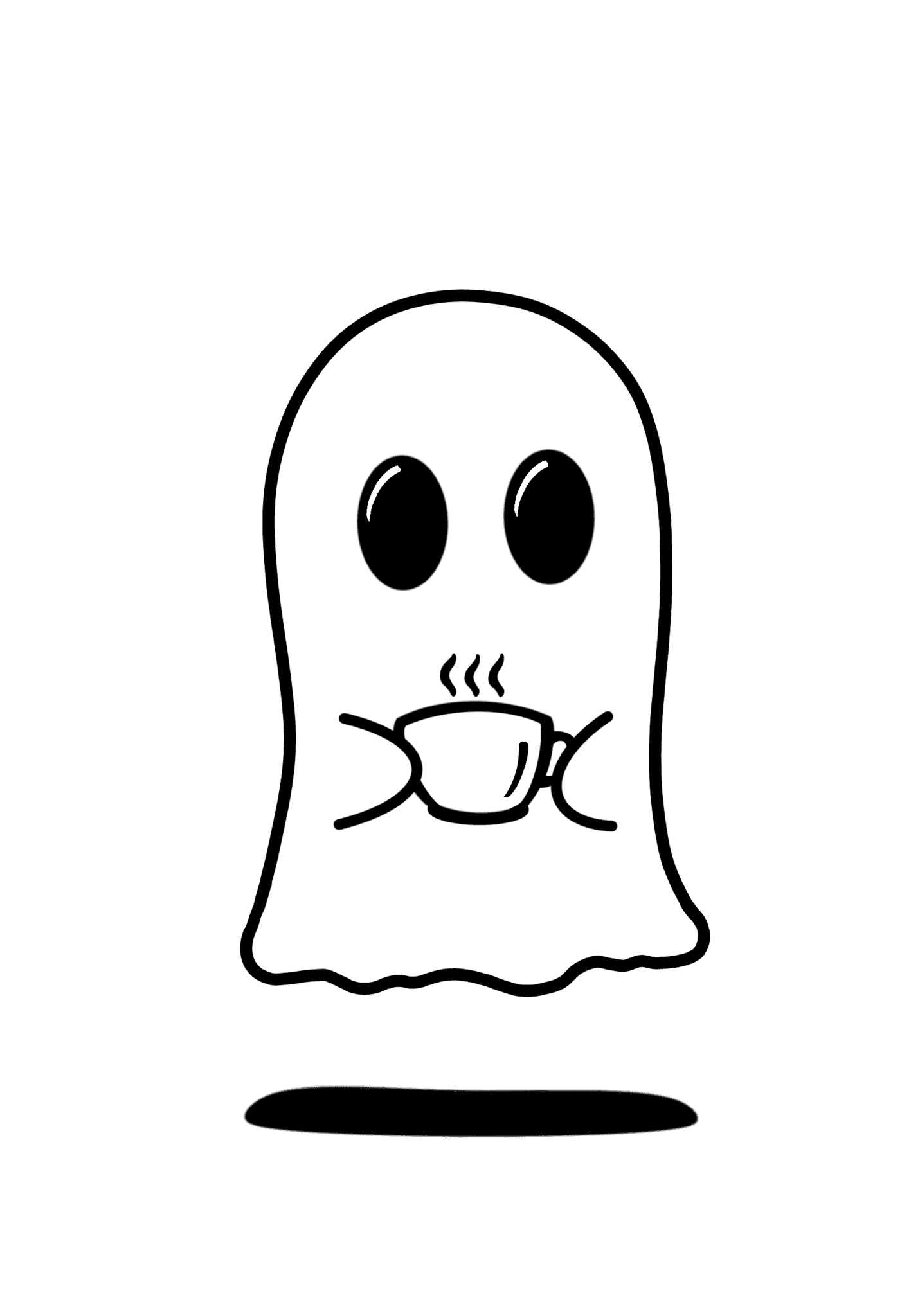 Caffiends Ghost Logo